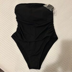 NEW Black Strapless One-Piece Swimsuit